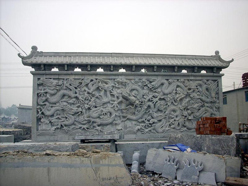 青石九龍壁